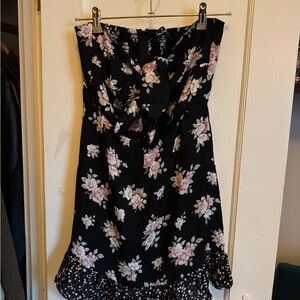 Lulu's Black Floral Dress
